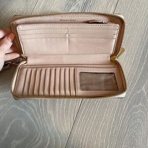 Michael Kors pink wristlet wallet